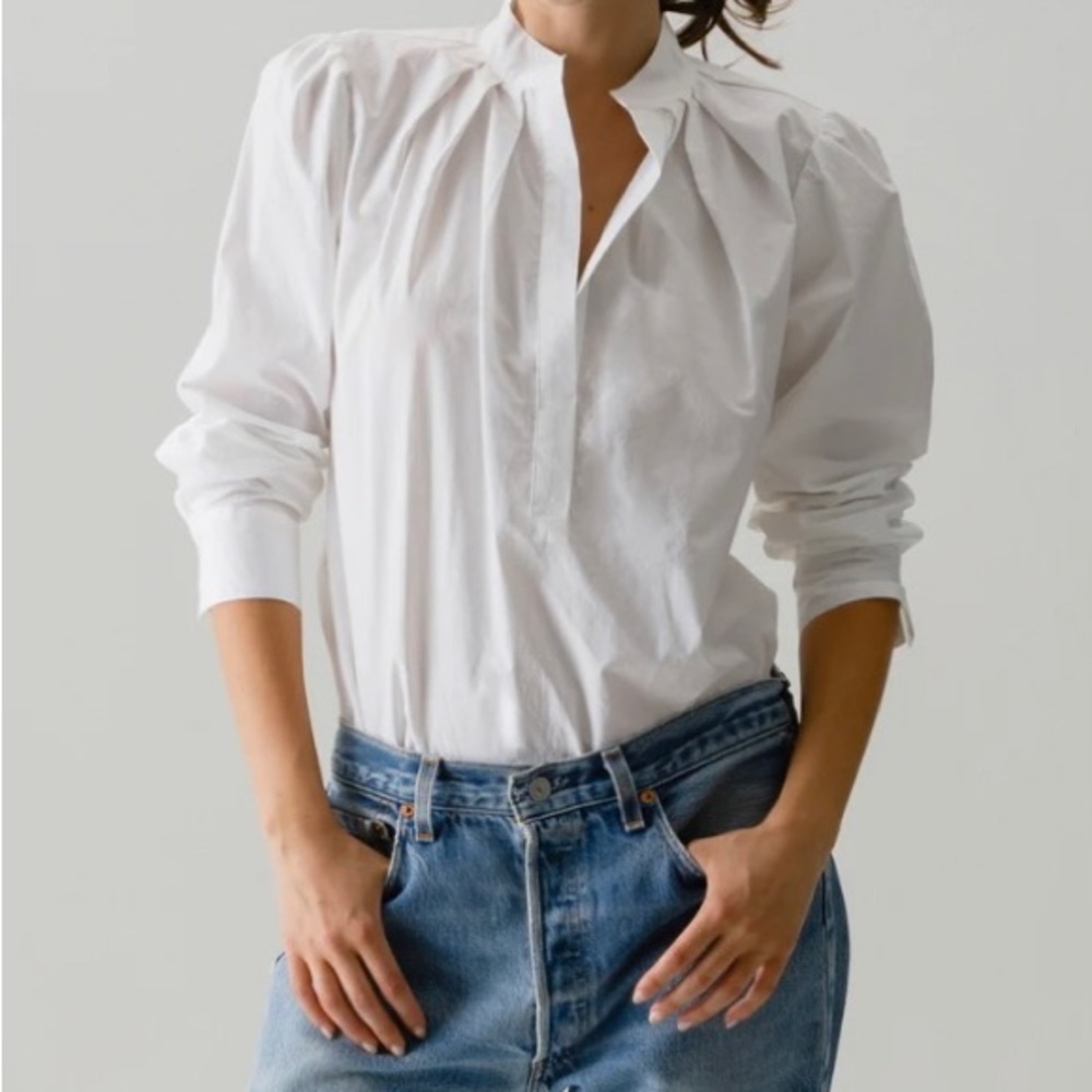 Wear Cisco puff sleeve shirt white NWT